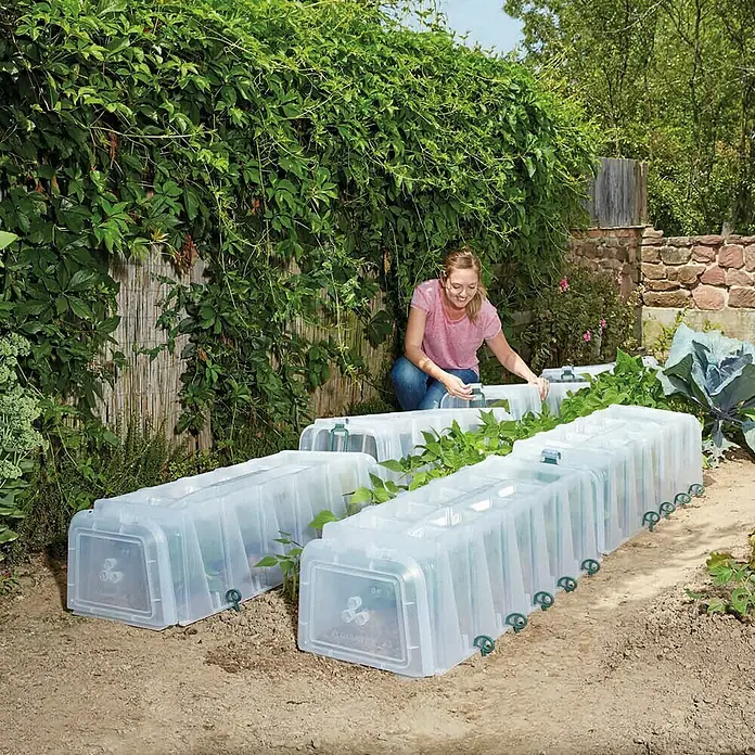 Garantia Sunny Pflanztunnel - 40 x 105 x 30 cm, Kunststoff, Transparent - Gewächshäuser im Garten. Ideal für den Anbau von Gemüse und Pflanzen, schützen sie vor äußeren Einflüssen und fördern das Wachstum.