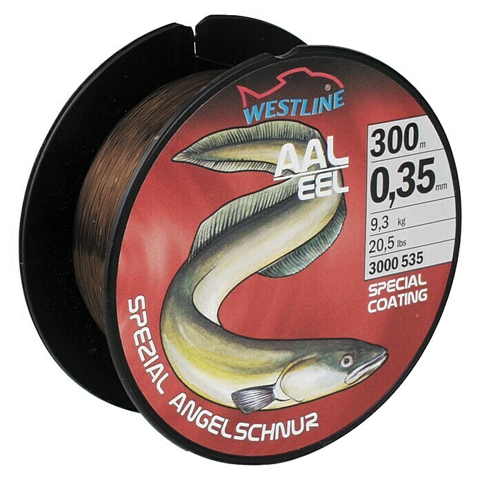 Westline ZielfischschnurZielfisch: Aal, Ø x L: 0,35 mm x 300 m, Tragkraft: 8,5 kg, Dunkelbraun Front View