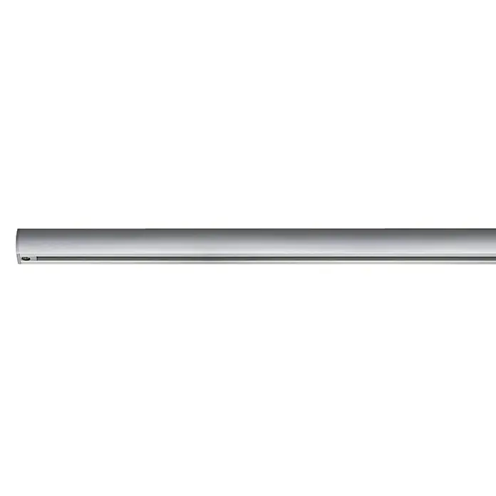 Paulmann URail Gleiter - 200 cm, Metall, Chrom matt - Nahaufnahme einer modernen, silberfarbenen LED-Schiene, ideal für stilvolle Innenraumbeleuchtung. Elegantes Design für moderne Wohnräume.