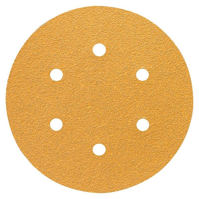 Craftomat Hoja de lija (Diámetro: 150 mm, Granulación: 60, Perforado)