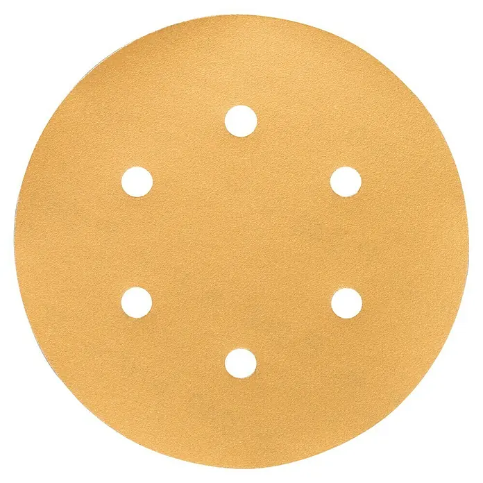 Craftomat Hoja de lija BFWP - Diámetro: 150 mm, Grano: 240, Perforado - Disco de papel de lija con agujeros. Para lijar superficies, con una superficie lisa y un grano uniforme para resultados óptimos.