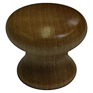 Meubelknop (Ø x h: 40 x 25 mm, Hout, Gelakt)