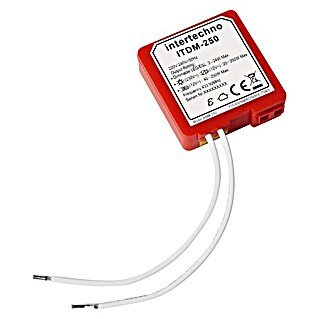 Intertechno Funk-Dimmer ITDM-250 (Glüh-/Halogenlampen 20-250W, LED/ESL 3-24W)