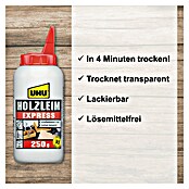 UHU Holzleim Express (250 g, Lösemittelfrei, Weißleim)