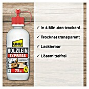 UHU Holzleim Express (75 g, Lösemittelfrei, Weißleim)