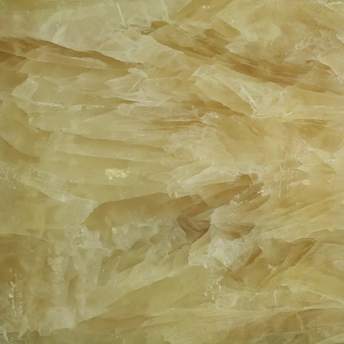 Fuchs Design Natursteinziegel Crystal Collection NatureTouch - Wooden Onyx, Poliert, 20 x 10 x 5 cm - Goldener Onyx-Hintergrund mit filigranen Mustern, ideal für elegante Designs und hochwertige Visualisierungen.