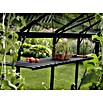Vitavia Aluminiumregal (31 x 120 cm, Schwarz, Abklappbar)