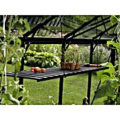 Vitavia Aluminiumregal (31 x 120 cm, Schwarz, Abklappbar)