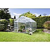 Vitavia Gewächshaus (4,45 x 2,57 x 2,46 m, Farbe: Aluminium, Polycarbonat, 6 mm)