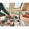 Grohe QuickFix Start Loop Spültischarmatur (Ausladung Armatur: 222 mm, Chrom, Hochglänzend) | BAUHAUS