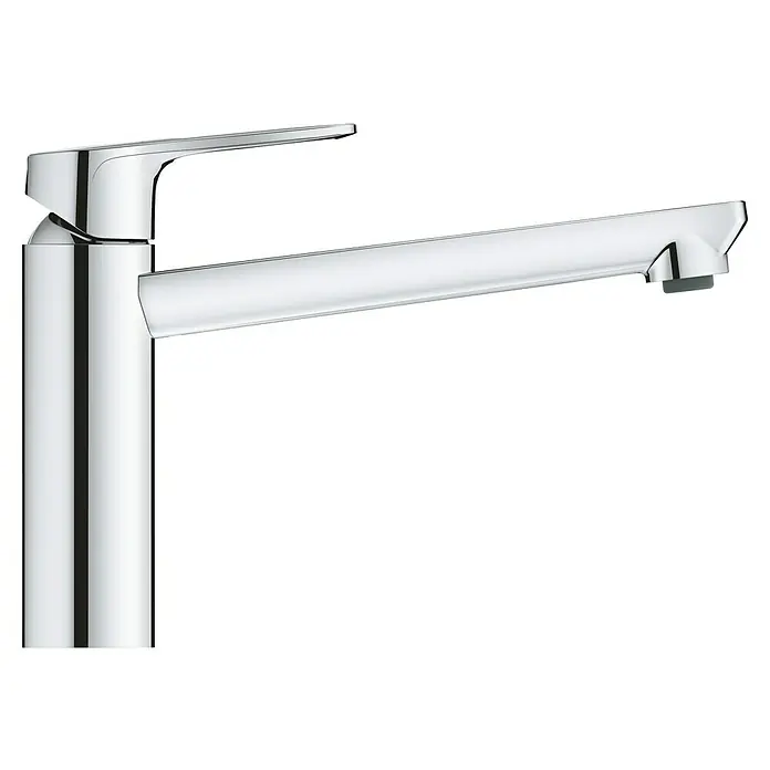 Grohe QuickFix Start Loop Spültischarmatur - Ausladung Armatur: 222 mm, Chrom, Hochglänzend - Moderner Waschtischmischer aus Chrom mit elegantem, schlankem Design für das Badezimmer oder die Küche.