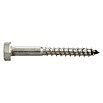 Marinetech Sechskant-Holzschraube (Ø x L: 8 x 30 mm, Edelstahl, A4, Sechskant-Kopf, Außensechskant)
