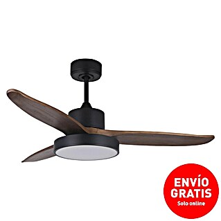 Purline Ventilador de techo Darkwind (Madera oscura, 132 cm, 35 W)
