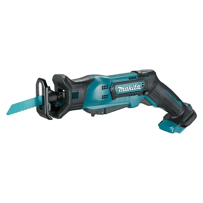Makita Sierra de sable de batería JR103DZ - 12 V, Sin batería, Número de carreras marcha en vacío: 3.300 /min - Sierra de vaivén inalámbrica Makita, una herramienta potente para tareas de aserrado versátiles. Compacta y práctica para un trabajo preciso.