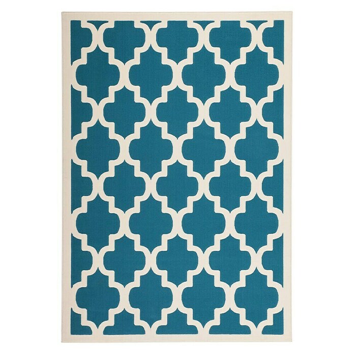 Kayoom Teppich Maroc 2087 (Türkis, L x B: 170 x 120 cm)
