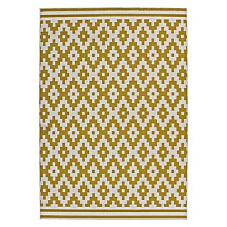 Kayoom Kurzflorteppich Stella (Elfenbein/Gold, L x B: 150 x 80 cm, 100 % Polypropylen)