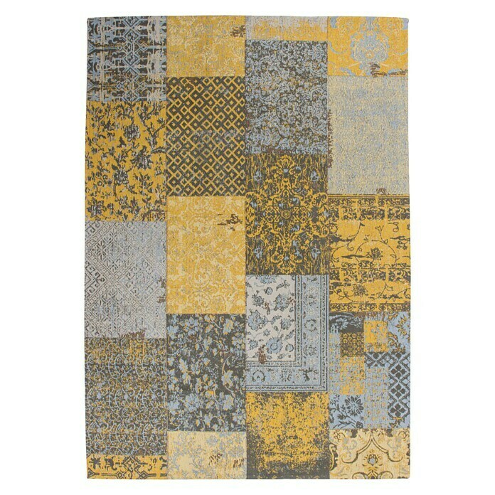 Kayoom Teppich Jacquard (Gold, L x B: 290 x 200 cm, 100 % Baumwolle)