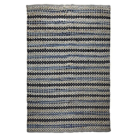 Kayoom Flachgewebeteppich Sienna 200 (Multi/Grau, 230 x 160 cm, 100% Jute / Baumwolle)
