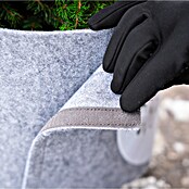 Windhager Dekoartikel Topfschutz Hello Winter (Grau, Frostschutz, Länge: 25 cm, Rund) | BAUHAUS