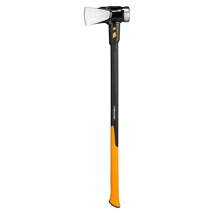 Fiskars Spalthammer XXL - Gewicht Kopf: 3.600 g - Fiskars Spalthammer mit orangefarbenem Griff. Ein vielseitiges Werkzeug zum Spalten von Holzscheiten mit optimierter Gewichtsverteilung.