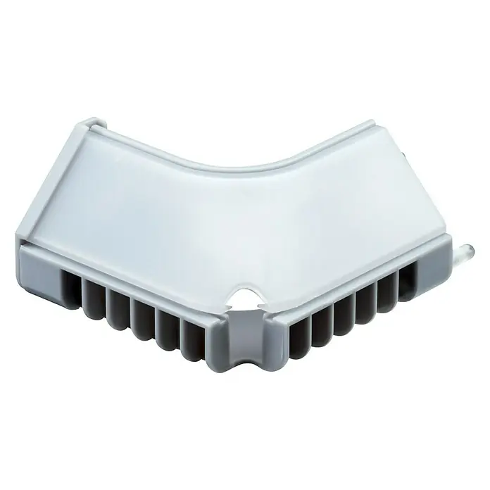 Paulmann Perfil Corner - Interior, Plástico, 2 ud. - Cesta de esquina para lavavajillas con rejilla gris y tapa blanca, ideal para la limpieza eficiente de platos.