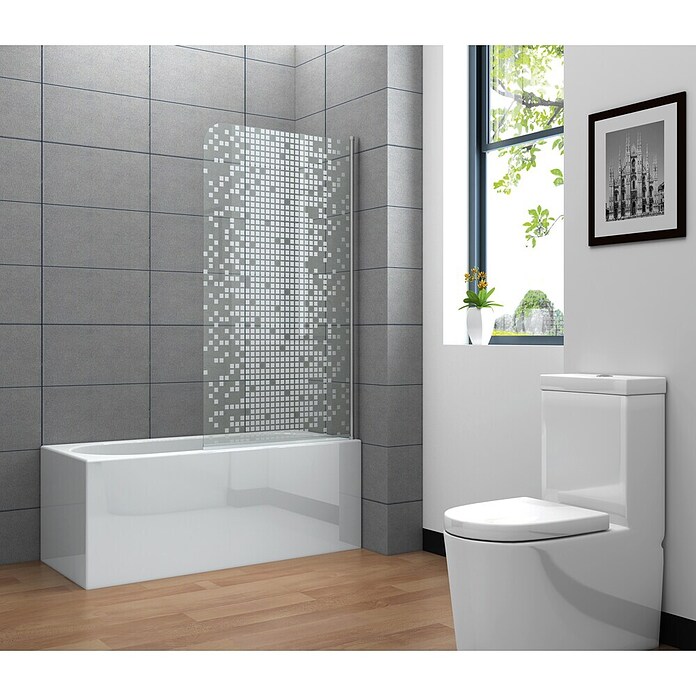 Corniche Badewannenaufsatz Pikto II (1-tlg., 80 x 140 cm, Weiß)