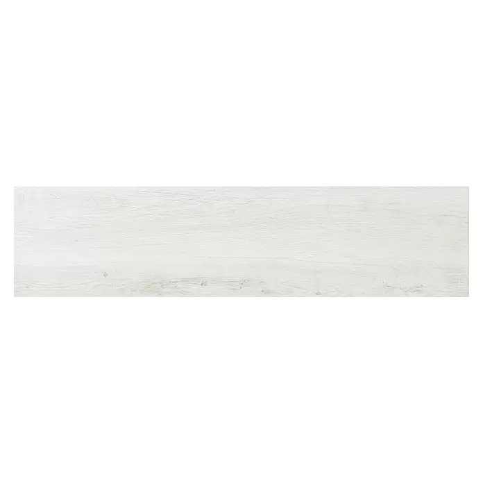 Feinsteinzeugfliese Natura - 22,5 x 90,2 cm, White, Matt - Helle, cremeweiße Holzmaserung, geeignet für Boden- oder Wandpaneele.