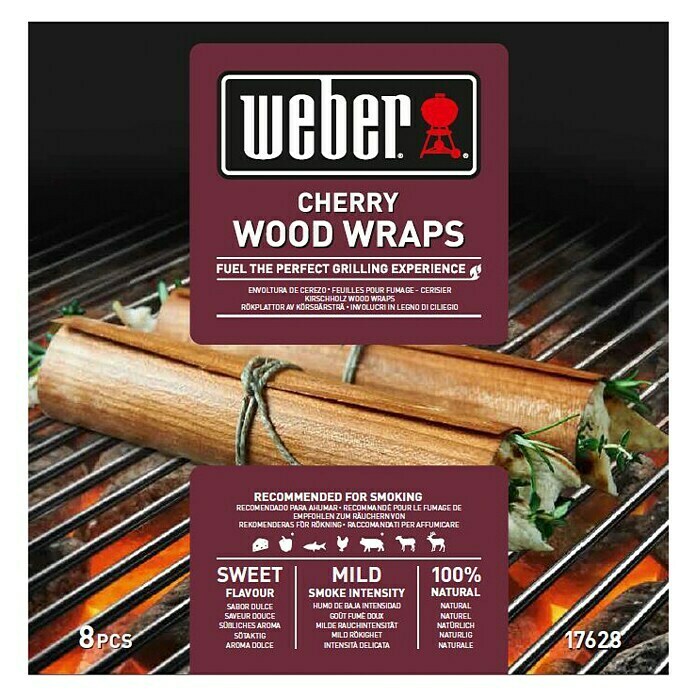 Weber Wood WrapsKirsche, 8 Stk. Front View