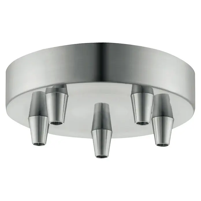 Home Sweet Home Lampenbaldachin - 5-fach, Stahl, Metall, 12 cm - Deckenplatte mit fünf Fassungen für Pendelleuchten. Stilvolles Design für moderne Beleuchtungslösungen im Innenbereich.