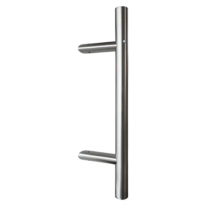 Diamond Doors Stoßgriff LED - Länge: 500 mm, Edelstahl, Rund - Türgriff aus Edelstahl mit stabilen Griffen. Ein elegantes und haltbares Detail für jede Tür.