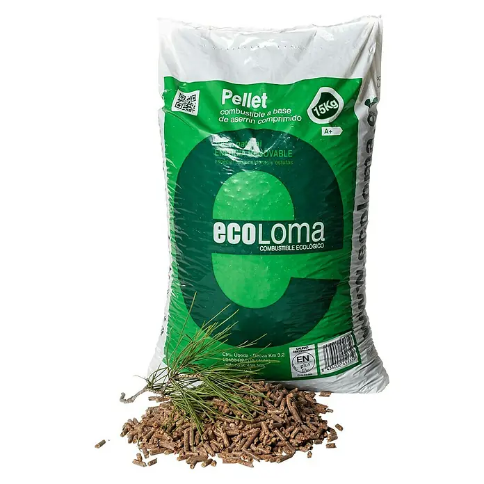 Pellets de madera Ecoloma (1 ud., 15 kg)