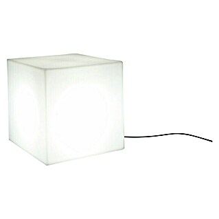 New Garden Lámpara de diseño para exterior Cuby (Altura: 43 cm, 8 W, Blanco frío)