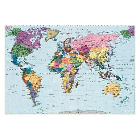 Komar  Fototapete World Map
