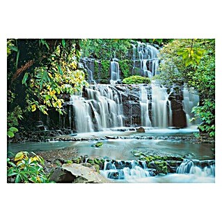 Komar Fototapete Pura Kaunui Falls (8 -tlg., B x H: 368 x 254 cm, Papier)