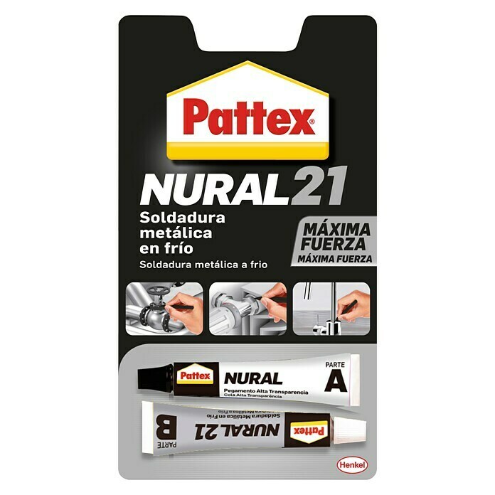 Pattex Adhesivo bicomponente Nural 21 metal  (2 x 22 ml)