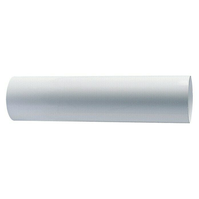 Tubo redondo de aluminio (Ø x L: 110 mm x 100 cm, Aluminio, Blanco)