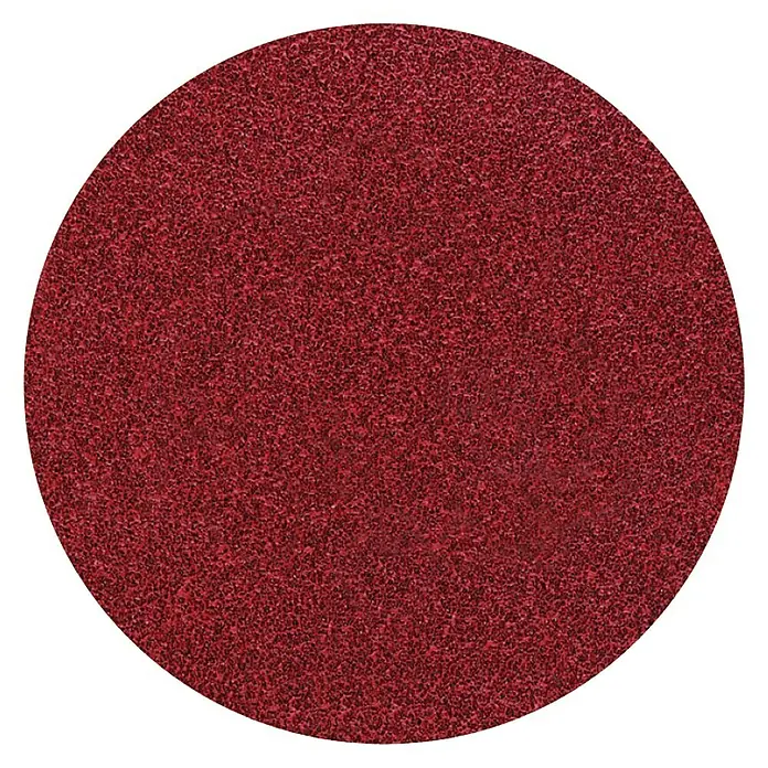 Juego de discos abrasivos - 125 mm, Grano: 40 - 60, 5 ud. - Disco de papel de lija rojo. El papel de lija tiene una textura áspera y granular, ideal para lijar superficies.