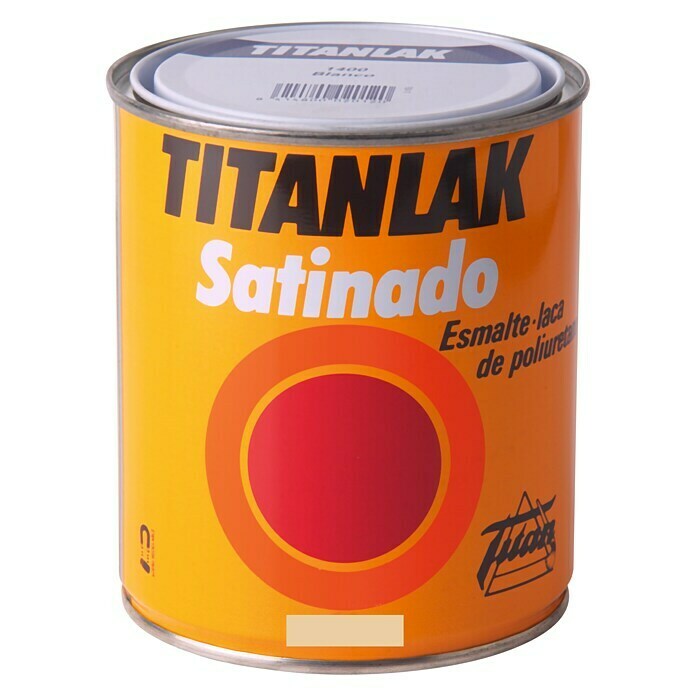 Titan Titanlak Esmalte de poliuretano (Blanco, 375 ml, Satinado)