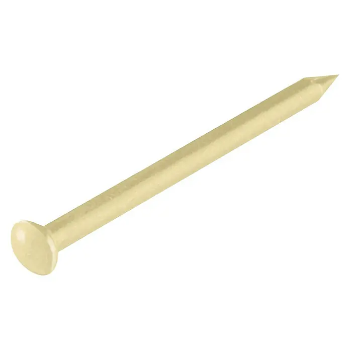 Suki Clavo de acero - Largo: 25 mm, 60 ud., Acero endurecido - Clavo de latón con cabeza plana y punta afilada para diversas aplicaciones de fijación.