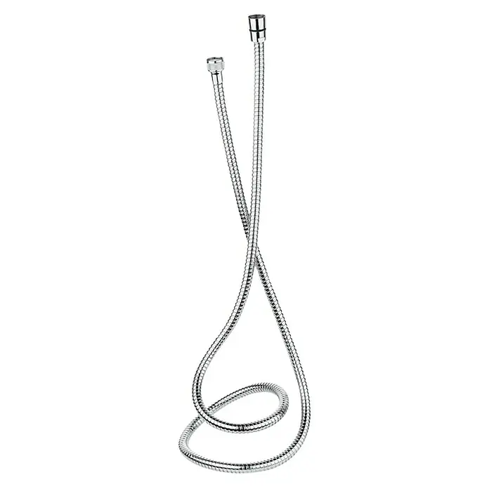 Roca Flexo de ducha Neo-Flex - Largo: 170 cm, Acero inoxidable, Cromo - Manguera de ducha flexible cromada, perfecta para ducha o bañera, presentada en forma enrollada.