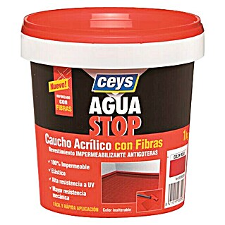 Ceys Impermeabilizante caucho acrílico Agua Stop (Terracota, 1 kg)