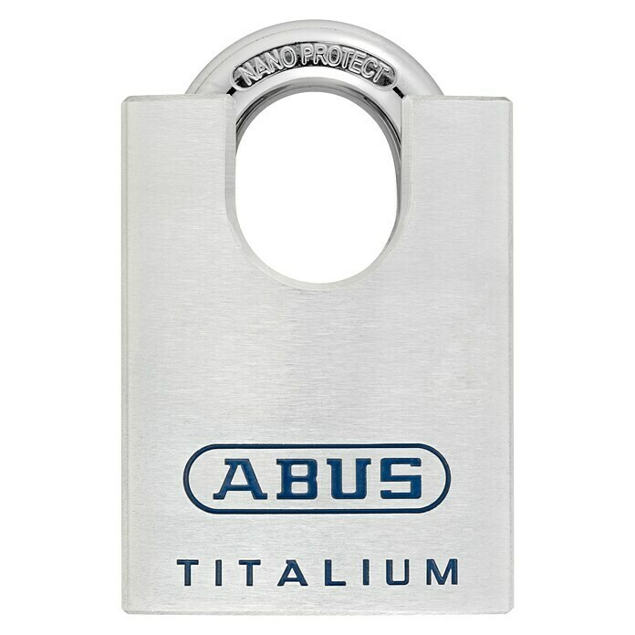Abus Titalium Vorhängeschloss 96CSTI (B x H: 50 x 82 mm, Bügelstärke: 9,5 mm, Material Bügel: Spezialstahl)