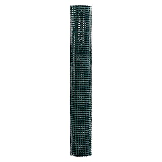 Malla metálica Electrosoldada (L x Al: 5 x 1 m, Alambre de acero, Verde, 13 mm)