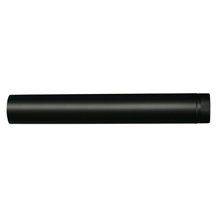 Tubo para estufa esmaltado (Ø x L: 200 mm x 100 cm, Esmaltado, Negro)