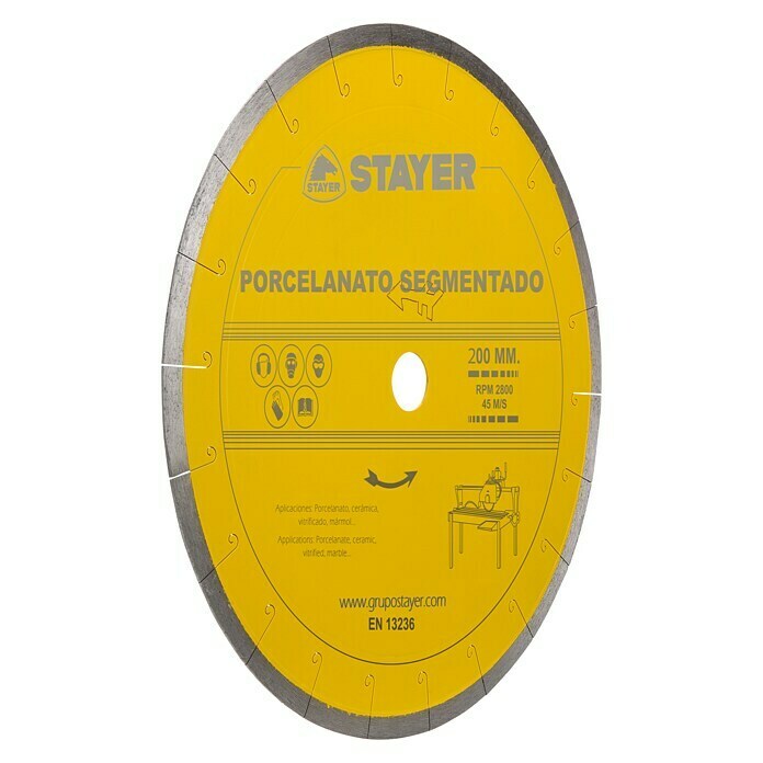 Stayer Disco de corte porcelánico (Espesor disco: 1,9 mm, Apto para: Gres porcelánico)