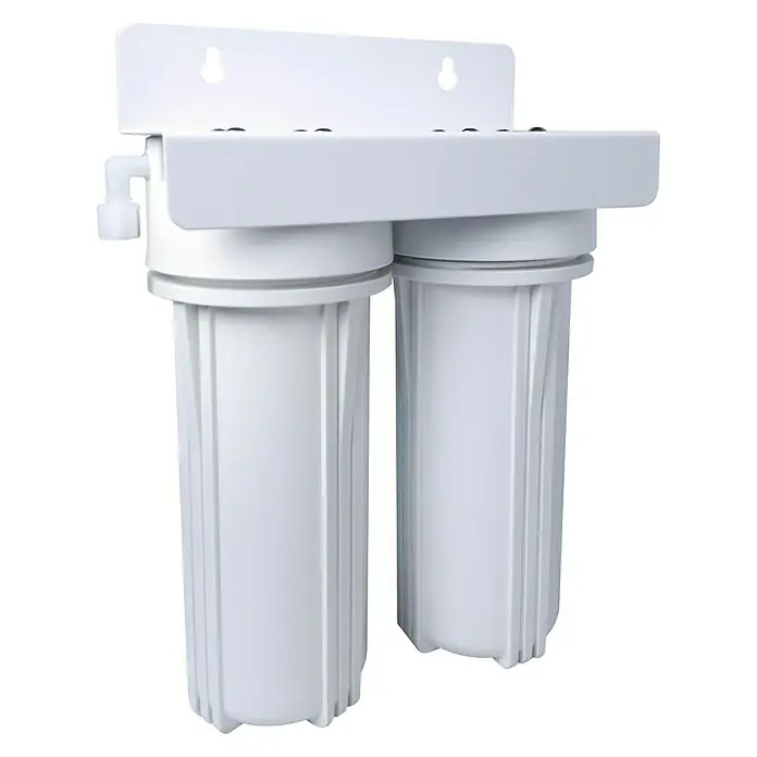 Bb agua Filtro bajo fregadero Filter-Fresh - Apto para: Fregaderos - Sistema de filtro de agua blanco con dos contenedores para montaje en pared para agua limpia y filtrada en el hogar.