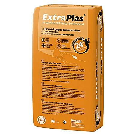 Beissier Polvo para masilla Extra plas (Blanco, 15 kg)