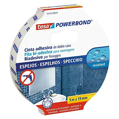 Tesa Powerbond Cinta de doble cara Espejos