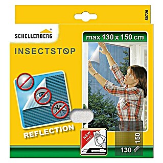 Schellenberg Insect Stop Mosquitera Reflection (An x Al: 150 x 130 cm, Color tejido: Antracita, Fijación con abrazadera, Ventana)
