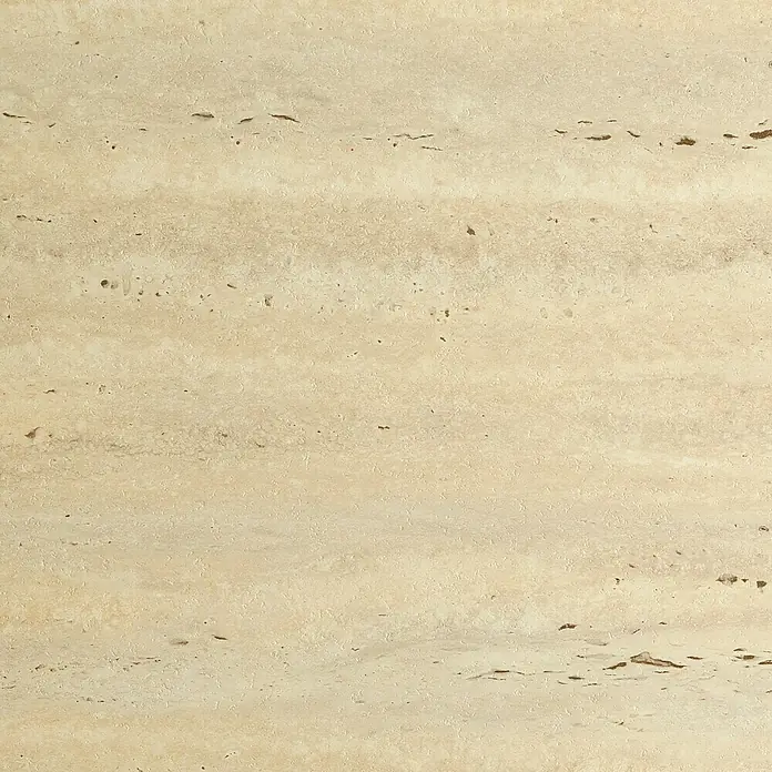 Maderas Daganzo Encimera de cocina al corte - Mármol, Espesor: 30 mm, Ancho: 63 cm - Losa de travertino beige con vetas y texturas naturales. Ideal para diseños interiores y exteriores elegantes.
